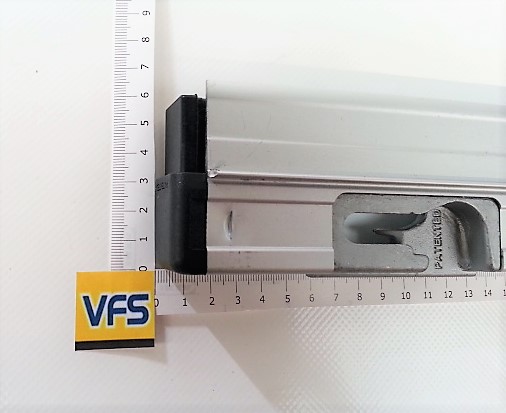 Euro Float End Cap Sideboard Front Left Hand Side Anodized - Female - 110234-A - VFS Ltd