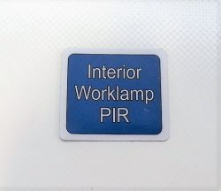 Decal - Interior Worklamp PIR - VFS100-323 - VFS Ltd